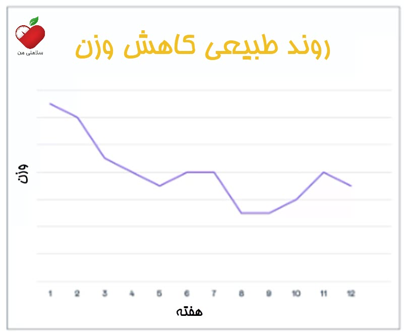 نمودار کاهش وزن و استپ وزنی