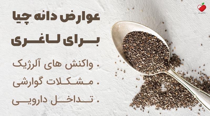 عوارض دانه چیا برای لاغری