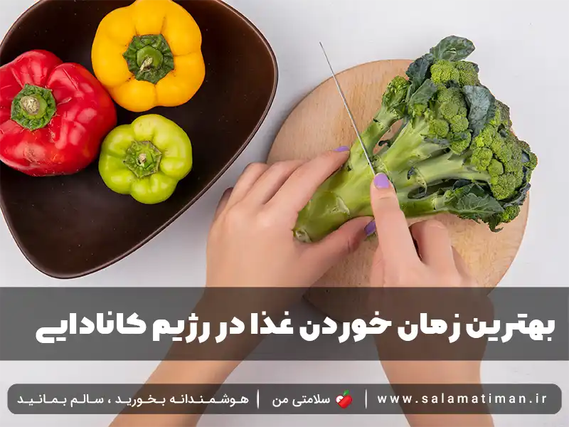 بهترین زمان خوردن وعده‌های غذایی در رژیم کانادایی ۷ روزه